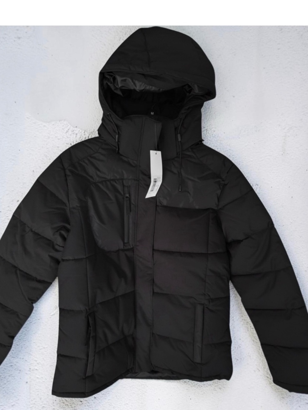 Unisex Clique Unisex black Hooded Winter Jacket -